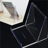 투명 아크릴 진열대 경사형 제품 거치대 디스플레이 전시용 스탠드 소품 플라스틱 스마트폰 태블릿 받침대