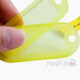 열쇠고리 노랑 2개 모텔 번호표 목욕탕 라커룸 호실판 소품