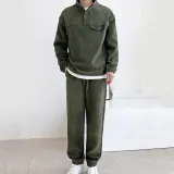 남자 기모 조거 트레이닝 세트 융기모 상하세트 루즈핏