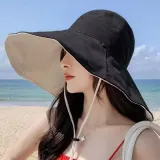 버킷햇 여성 와이드 챙 여름 모자 벙거지