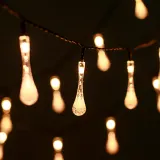 태양광 LED 20구 물방울 가랜드 전구(3m) 루프탑조명