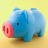 파랑 돼지저금통(왕대) 복돼지저금통