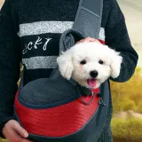 [도매직방] 애견가방 애견슬링백 메쉬 외출용
