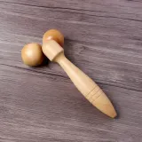 원목 바디 마사지롤러 얼굴마사지 핸디마사지기