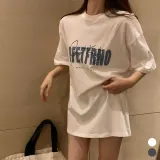 영문레터링 오버핏 반팔 티셔츠