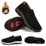 남성 기모 워킹 스니커즈 방한 털슬립온