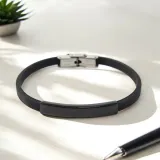 브링리 레이어드 슬림 팔찌 커플 실리콘 브레이브슬릿