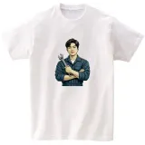 길단 반팔티 아시아핏 USA핏 직업 정비사 AI 이미지 모든색상 전사이즈