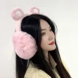 핑크베어 퍼  귀마개 곰돌이귀마개 캐릭터이어머프