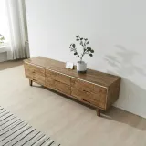 디포랙 고무나무 서랍 거실장 1800