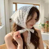 헤어스카프 머리스카프 헤드스카프 레이스두건
