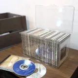 DVD 케이스 수납함 투명 소품 정리함 CD 앨범 보관함