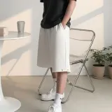 옆라인 절개 버튼 버뮤다 5부 반바지 남녀 커플