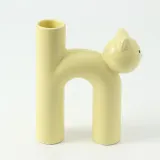 캣 아트 도자기 꽃병 인테리어 세라믹 화병
