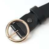 써클 여성 소가죽 벨트(블랙) 청바지 캐주얼벨트