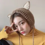 큐티 니트 귀도리 겨울 여자 패션귀도리