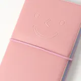 스마일 가죽커버 수첩 5p세트(연핑크) 포켓수첩
