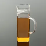 스퀘어 내열유리 거름망 숙우 400ml 공도배