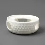 마음힐링 도자기 티 워머(화이트) (육각) 다도 차워머