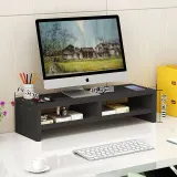 컴퓨터 모니터 화면 올리기 랙베이스 데스크탑 키보드