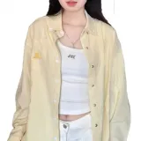 여성 긴팔 남방 셔츠 카라 블라우스 베이직 스타일
