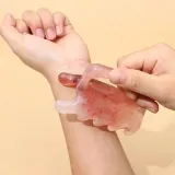 경락 두피 얼굴 전신 승모근 림프 손잡이 괄사 마사지기 (개별OPP)