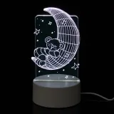 꿈나라 달곰이 3D 착시 아크릴 무드등 USB 감성조명