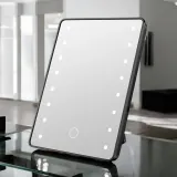 3단 밝기 LED 조명거울(블랙) 메이크업거울