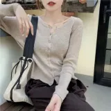 데일리 가디건 긴팔 니트 자켓 간절기 아우터 여성 가디건