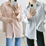 셔츠 흰색 루즈핏 블라우스 아사면 상의