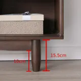 원목 오픈형 3단 수납 책장 (150cm) (브라운)
