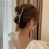 바니 진주 올림머리 헤어 집게핀 머리핀 헤어핀