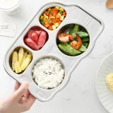 뛰뛰빵빵 버스 5구 스텐 유아식판 어린이식판