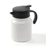 티웨어 이중진공 보온주전자(900ml) (화이트) 차포트