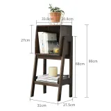 원목 인테리어 사다리 선반 (80cm) (월넛)