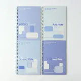 톤앤블루 A5 유선 노트 4p세트 감성 스프링노트