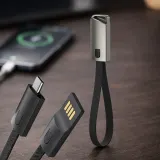 QC 30W A to C 고속충전 키링 케이블 휴대용 숏 충전