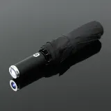 LED 손전등 완전자동 양산겸 우산(블랙) 라이트우산