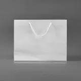 무지 가로형 쇼핑백(화이트)(24x17cm)/종이쇼핑백