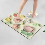 보송보송 3D 착시 화장실 욕실 논슬립 발매트(가든)