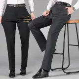 빅사이즈 남성 슬랙스 일자핏 스판 정장바지 봄가을