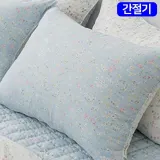 해피니 빈티지플라워 마이크로 모달 간절기 베개커버 50x70cm (블루)