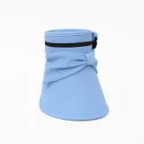 모던걸 리본 돌돌이 썬캡 비치 휴양지 여름모자 블루