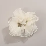 [엔젤슈슈] 쉬폰 더블 레이어 곱창밴드(아이보리) 끈