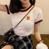 앞뒤 프린팅 크롭 반팔티 ERD-012