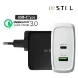 USB-PD C타입퀵차지3.0멀티고속듀얼충전기어댑터(블랙)
