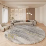 북유럽풍 사계절 미끄럼방지 원형 러그D-1(100CM)