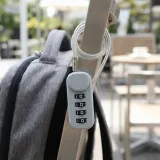 락모어 4자리 다이얼 와이어 자물쇠 헬멧 안전락 60cm