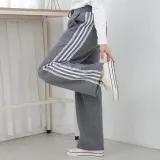 레이스 트랙 기모 팬츠 / 여성 겨울 트레이닝 밴딩 바지