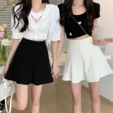 A라인 치마바지 지퍼 여성 미니 스커트 팬츠